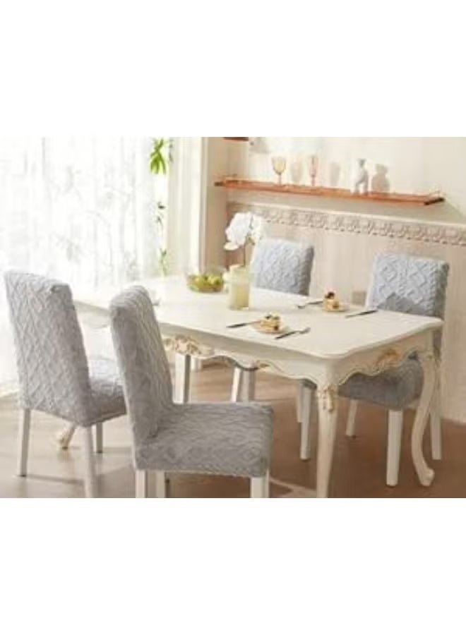 Jacquard dining chair covers - set of 6 chairs - Image 1